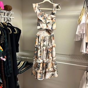 Red Dress Boutique Tropical Print Maxi Dress